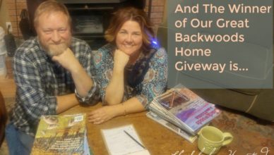 And the winner of Our Great Backwoods Home Giveaway Is...